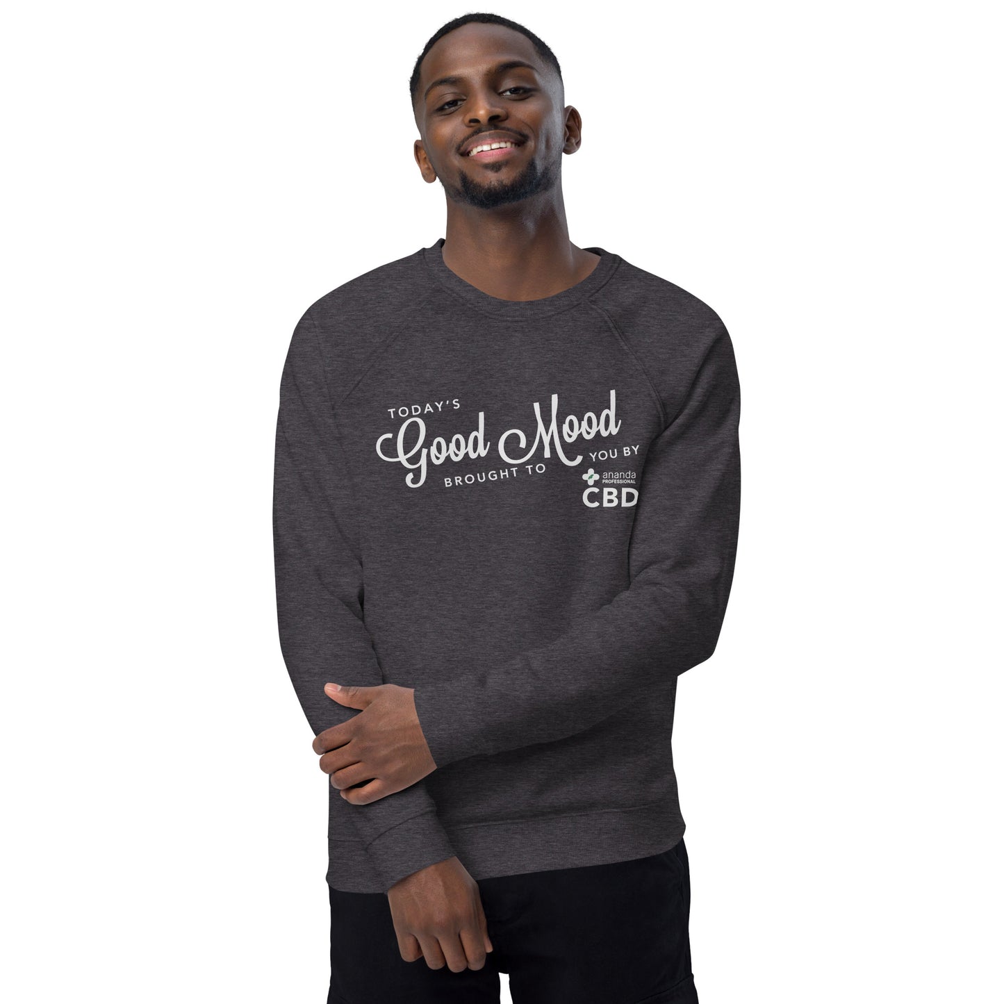 Unisex organic raglan sweatshirt